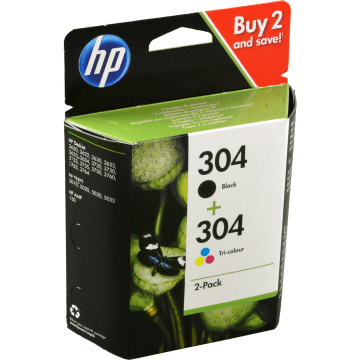 HP 304 schwarz + CMY