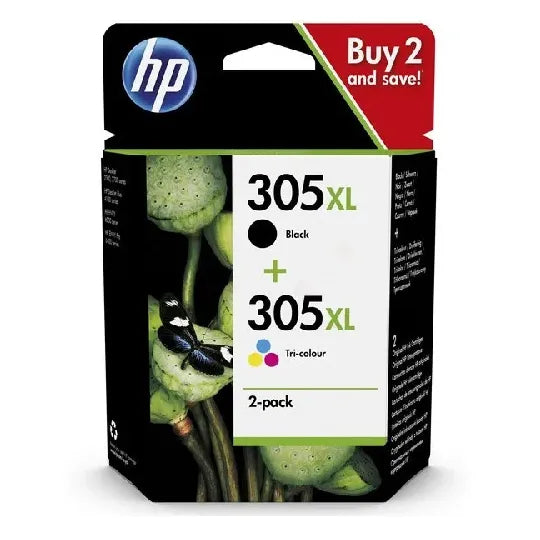 HP 305XL schwarz + CMY